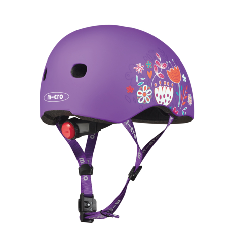 small-Micro Helmet Floral Purple