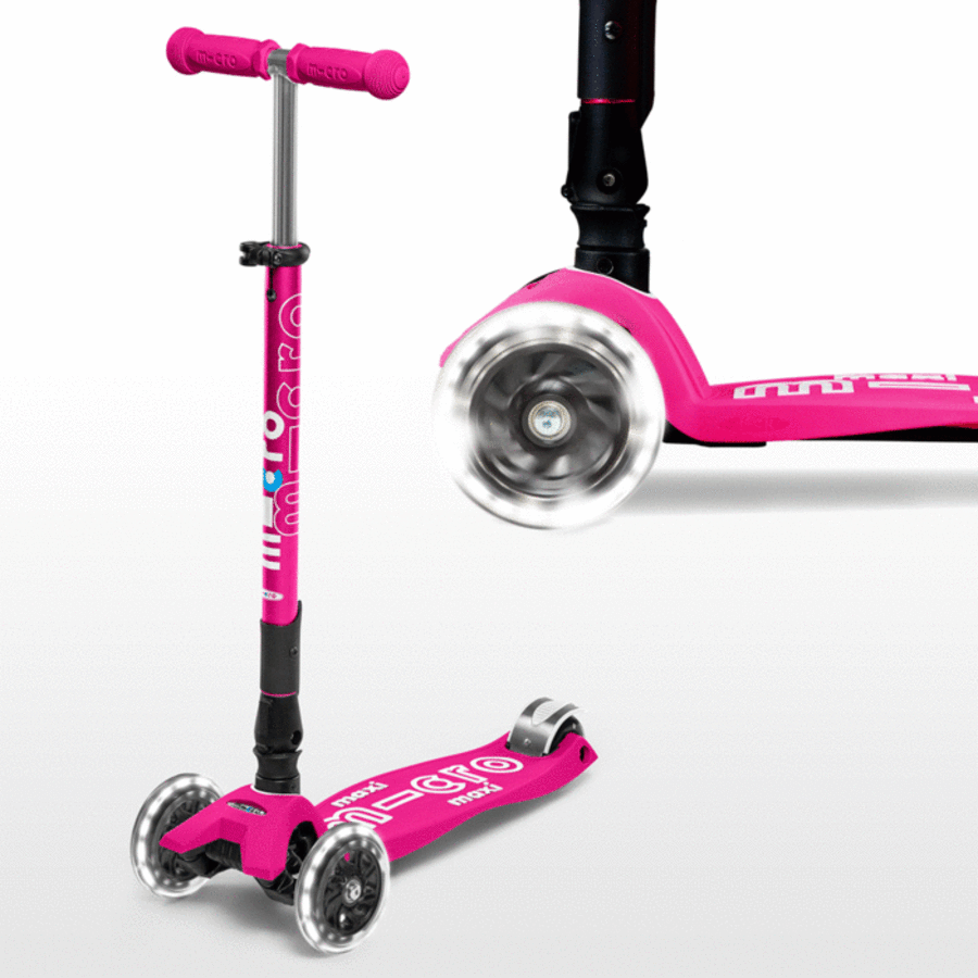 maxi-micro-scooter-deluxe-foldable-neon-pink-led